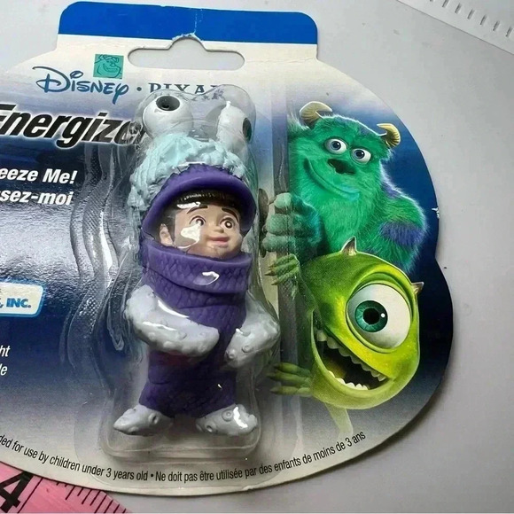 Disney Pixar monsters inc energizer 2002 squeeze me boo light-package new - Picture 4 of 4